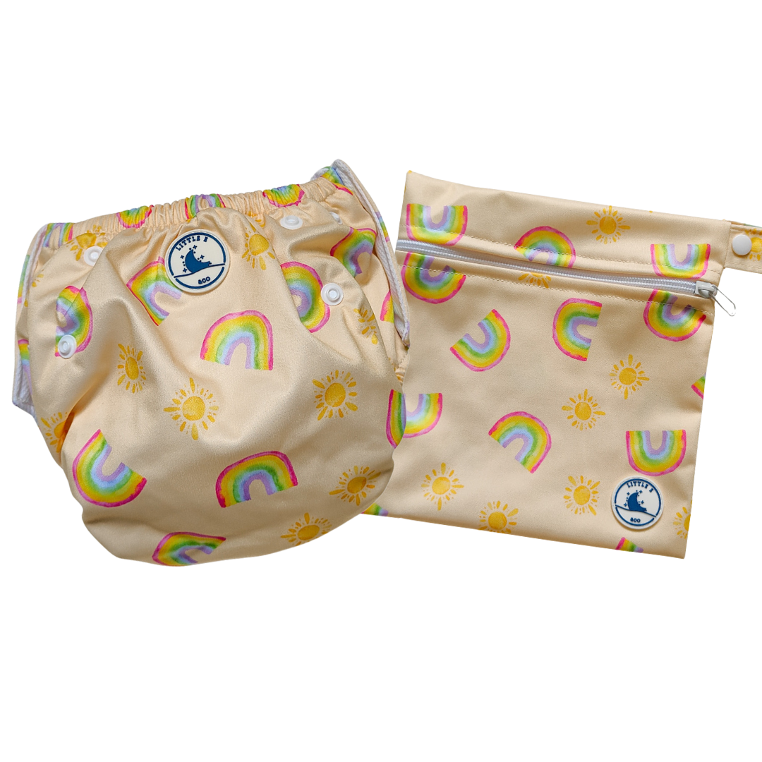 Reuseable Swim Nappy and Wet Bag Combo