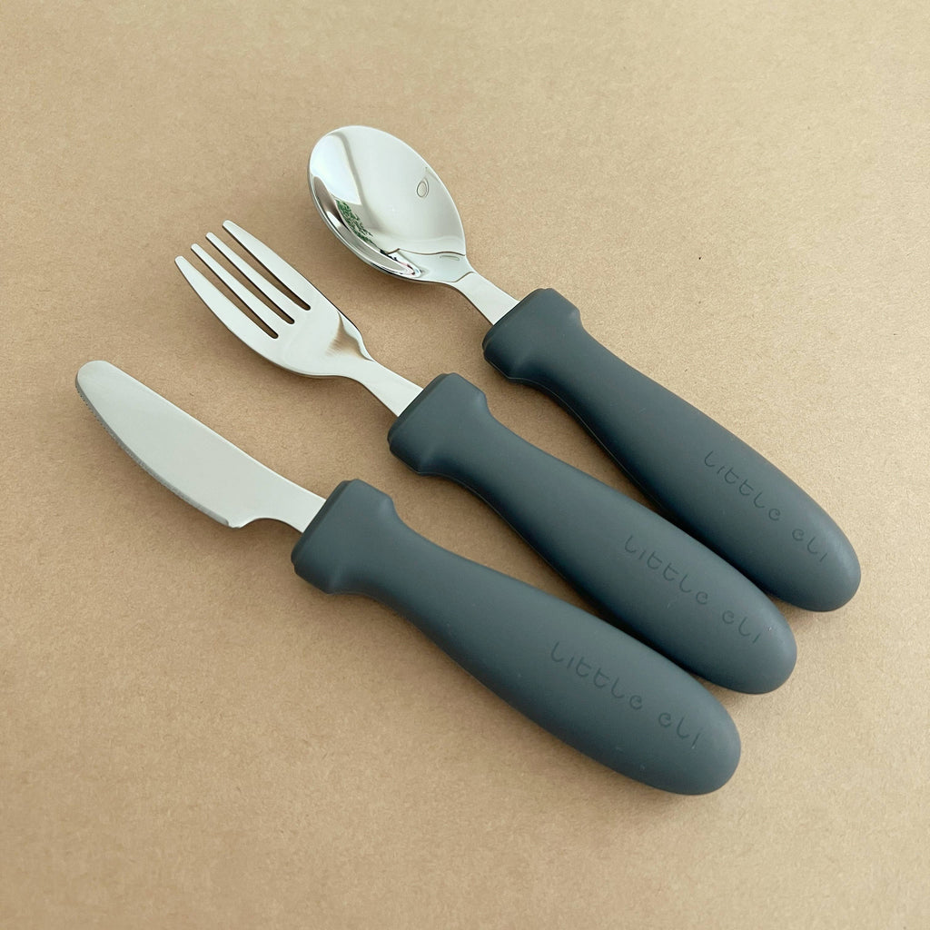 Silicone and Stainless Steel Cutlery Set - Kids